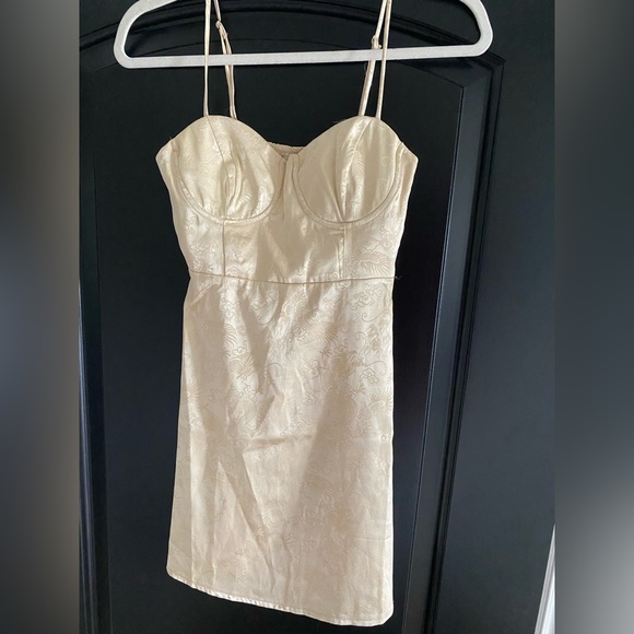 Princess Polly- Champagne Pop Mini Dress - Picture 2 of 6